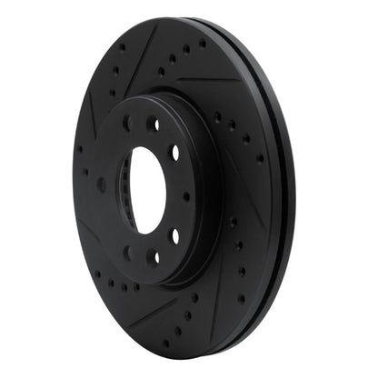 R1 Concepts R1 03-05 Mazda 6 Front Left Drilled & Slotted Black Brake Rotor