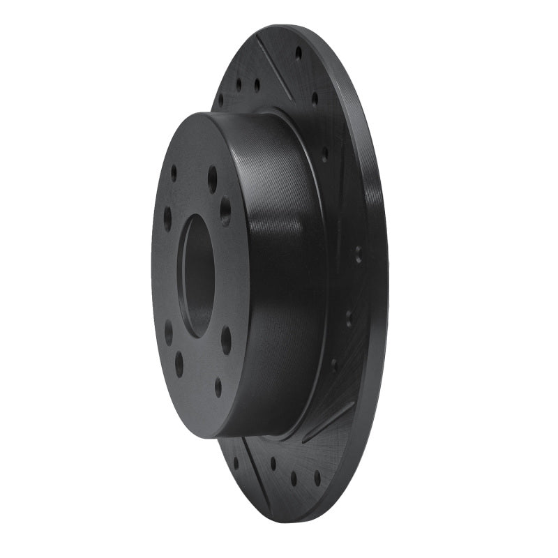 R1 Concepts R1 92-97 Acura CL Rear Right Drilled & Slotted Black Brake Rotor