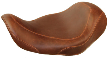Mustang Motorcycle Mustang 06-17 Harley Dyna Wide Tripper Solo Seat - Distressed Brown