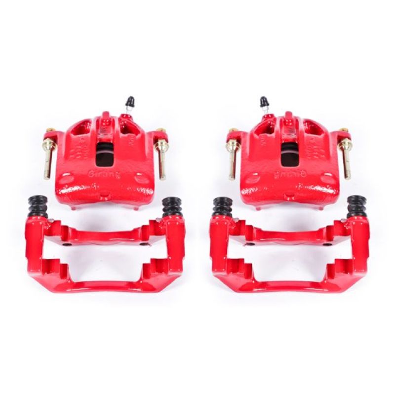 PowerStop Power Stop 1991 BMW 318i Front Red Calipers w/Brackets - Pair