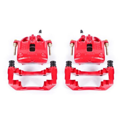 PowerStop Power Stop 1991 BMW 318i Front Red Calipers w/Brackets - Pair