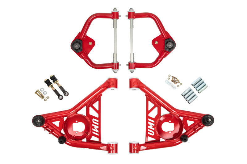 UMI Performance 70-81 GM F-Body Front A-arm Kit Delrin Bushings Tall Ball Joints