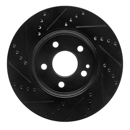 R1 Concepts R1 06-11 Mercedes-Benz B200 Front Right Drilled & Slotted Black Brake Rotor