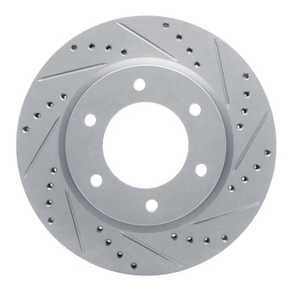 R1 Concepts R1 19-25 Ford Ranger (USA/Canada) Front Right Drilled & Slotted Silver Brake Rotor