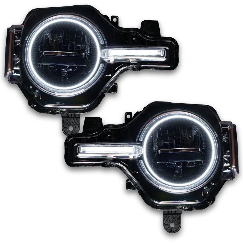 ORACLE Lighting Oracle 21-22 Ford Bronco Headlight Halo Kit w/DRL Bar - Base Headlights -w/BC1 Controller