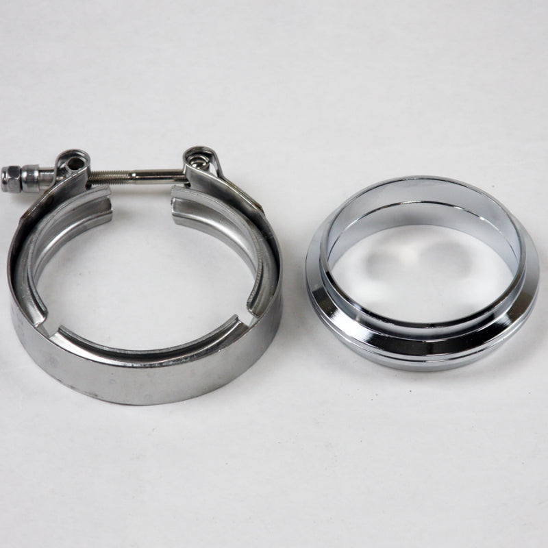 Granatelli Motor Sports Granatelli 3.0in Flat Flanges w/V-Band Clamp