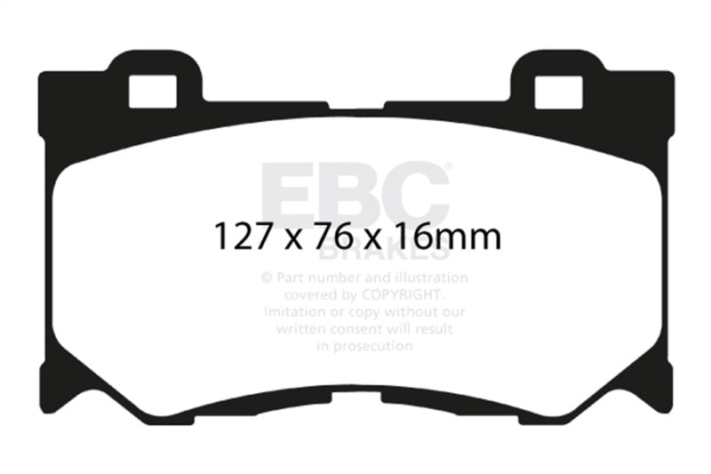 EBC Racing 08-13 Infiniti FX50 5.0L RP-X Front Brake Pads