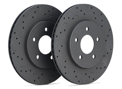Hawk Performance Hawk Talon 1990 Jeep Cherokee 4WD Drilled and Slotted Front Brake Rotor Set