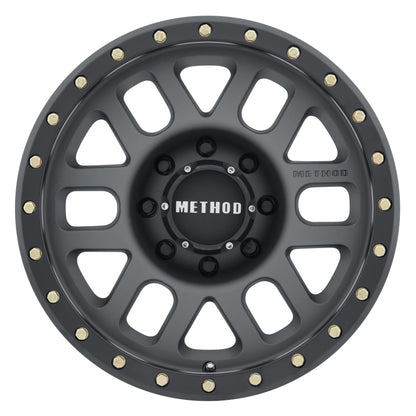 Method Wheels Method MR309 Grid 18x9 +18mm Offset 8x180 130.81mm CB Titanium/Black Street Loc Wheel