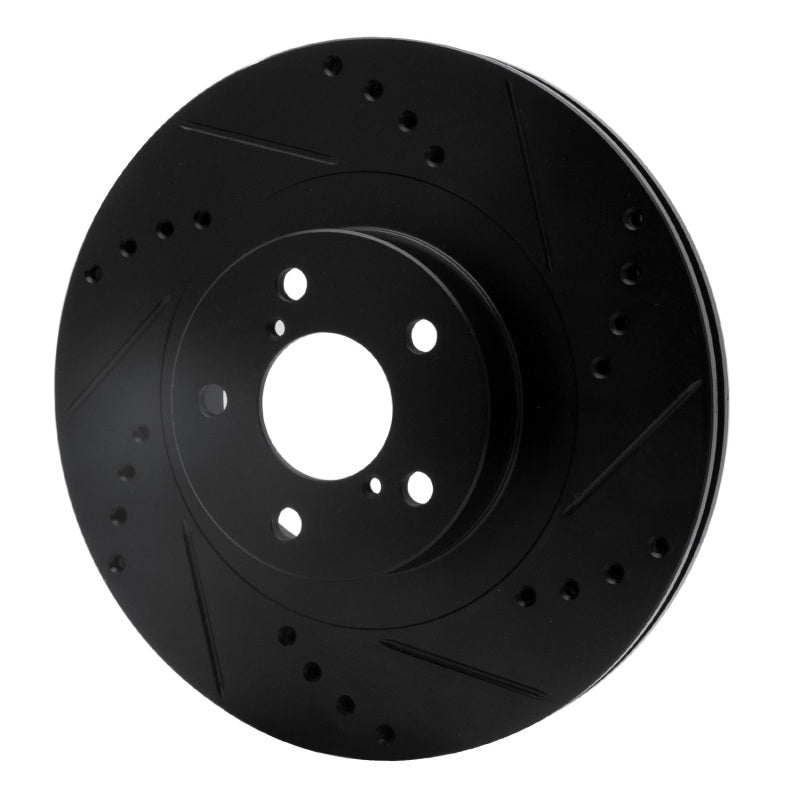 R1 Concepts R1 01-08 Saab 9-2X Front Right Drilled & Slotted Black Brake Rotor
