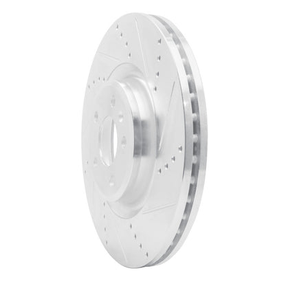 R1 Concepts R1 12-20 Audi A6 (USA/Canada) Front Right Drilled & Slotted Silver Brake Rotor