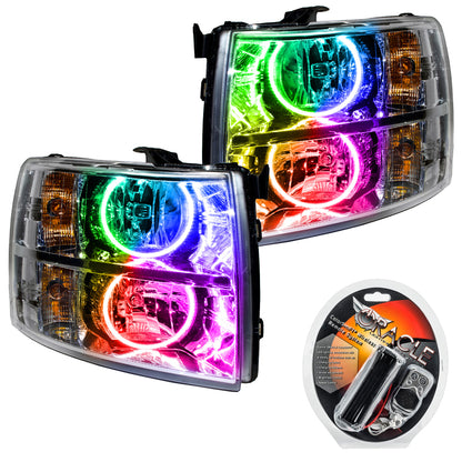 ORACLE Lighting Oracle 07-13 Chevrolet Silverado SMD HL - Round Style - ColorSHIFT