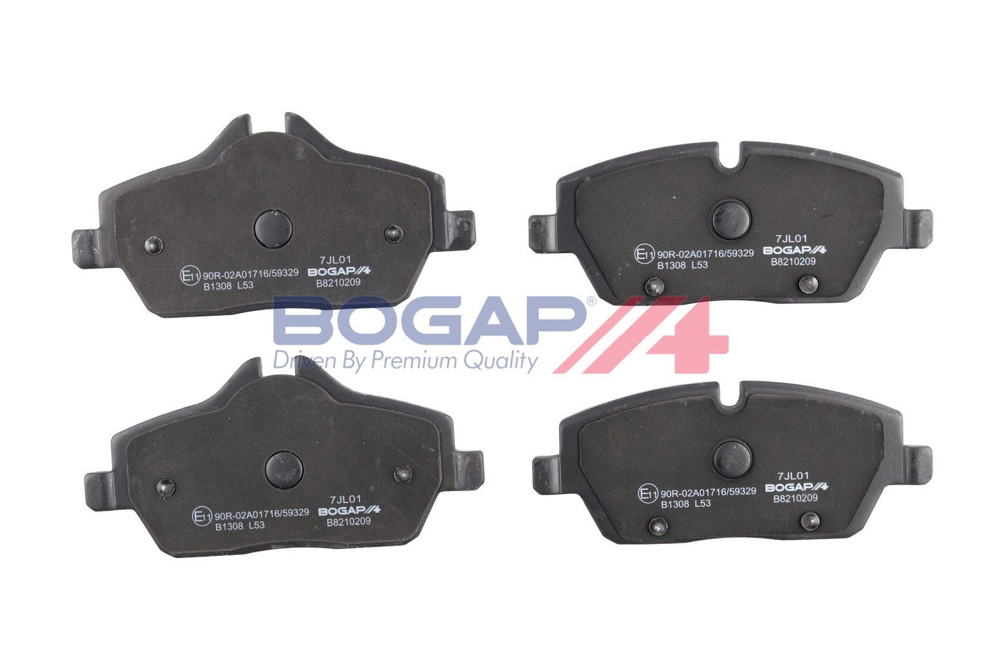 BOGAP B8210209 Brake Pad Set, Disc Brake