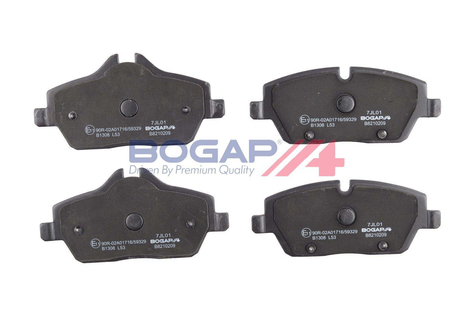 BOGAP B8210209 Brake Pad Set, Disc Brake