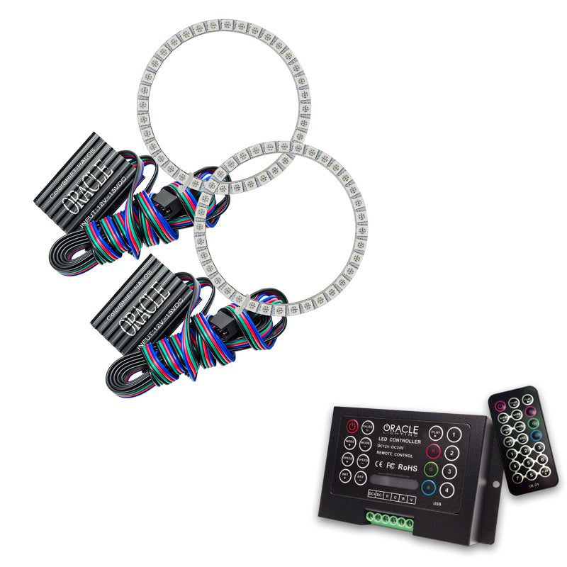 ORACLE Lighting Oracle Ford Mustang 15-17 Halo Kit - ColorSHIFT w/ 2.0 Controller