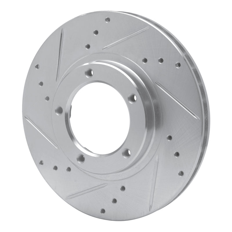 R1 Concepts R1 95-04 Toyota Tacoma Front Left Drilled & Slotted Silver Brake Rotor