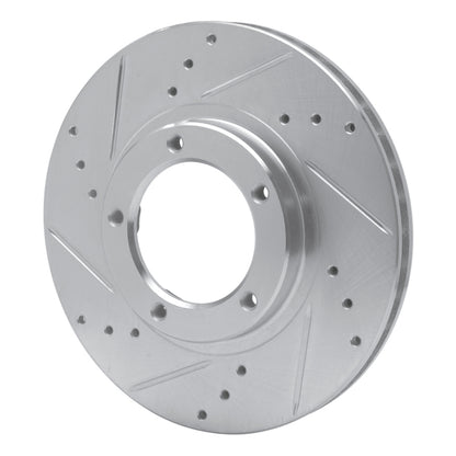 R1 Concepts R1 95-04 Toyota Tacoma Front Left Drilled & Slotted Silver Brake Rotor