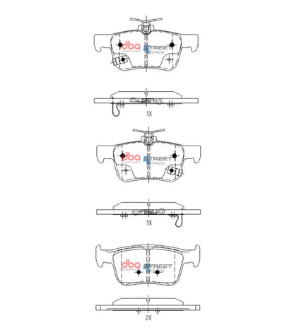 DBA 2019+ Honda Accord 2.0L Hybrid Street Series Rear Brake Pads