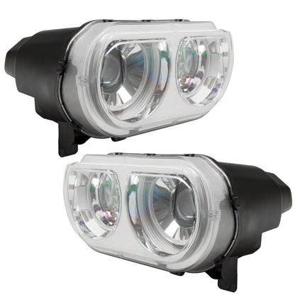 ORACLE Lighting Oracle 08-14 Dodge Challenger SMD HL (HID Style) - ColorSHIFT w/ Simple Controller