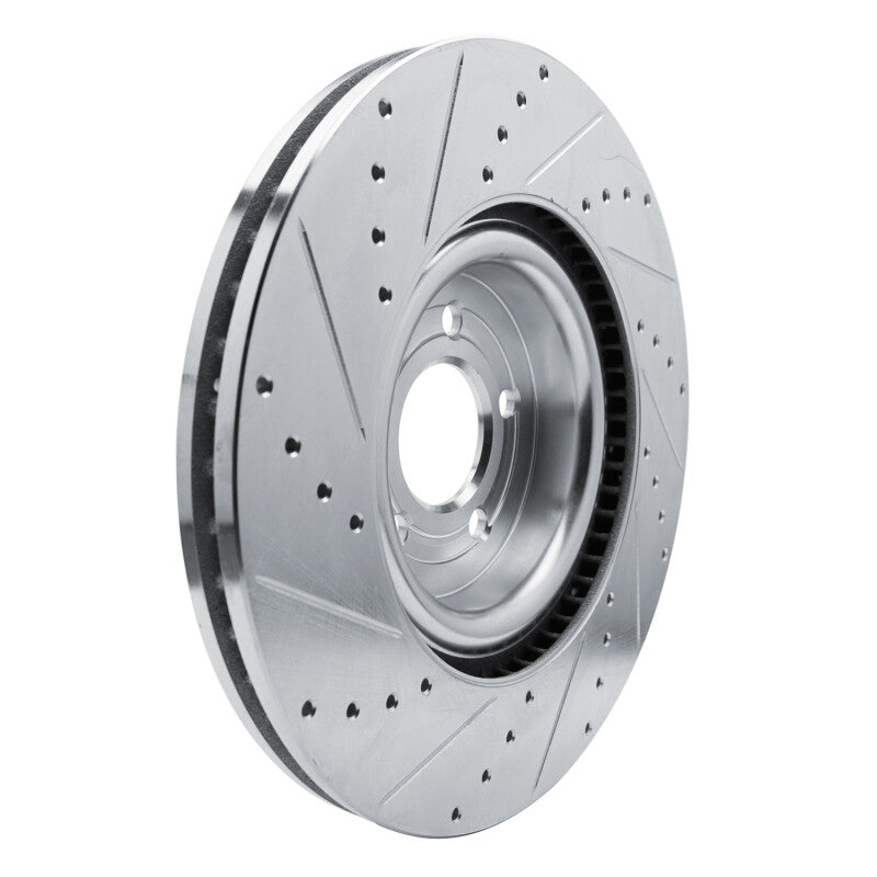 R1 Concepts R1 20-25 Ford Explorer Front Right Drilled & Slotted Silver Brake Rotor