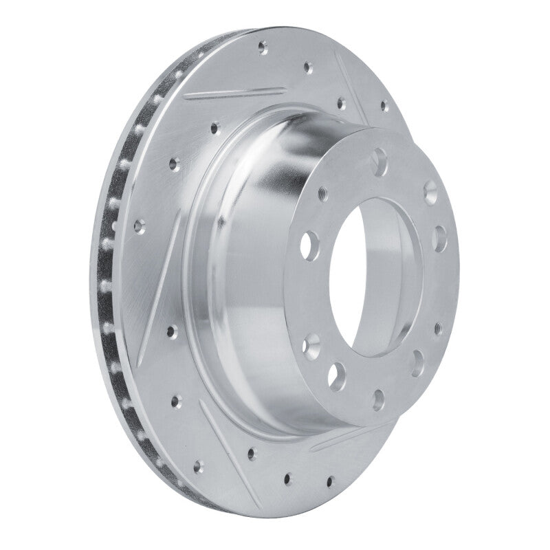 R1 Concepts R1 84-89 Porsche 911 Rear Right Drilled & Slotted Silver Brake Rotor