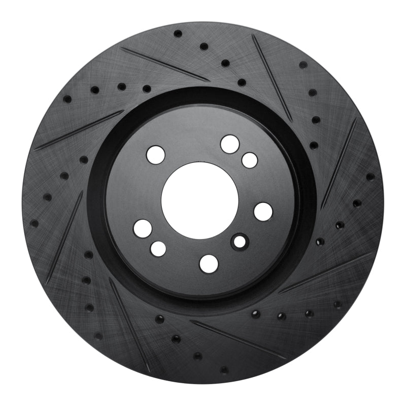 R1 Concepts R1 06-12 Mercedes-Benz ML500 (USA/Canada) Front Right Drilled & Slotted Black Brake Rotor