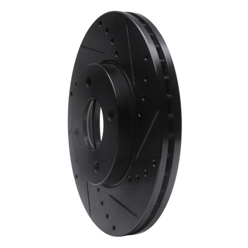 R1 Concepts R1 05-12 Ford Ecosport (Mexico) Front Right Drilled & Slotted Black Brake Rotor