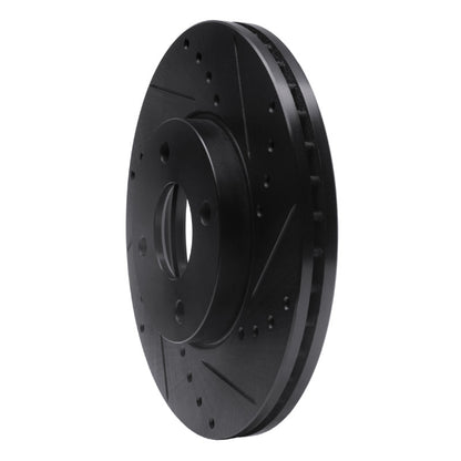 R1 Concepts R1 05-12 Ford Ecosport (Mexico) Front Right Drilled & Slotted Black Brake Rotor