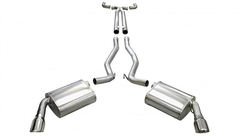 CORSA Performance Corsa 2011-2015 Chevrolet Camaro Convertible SS 6.2L V8 Manual Black Sport Cat-Back + XO Exhaust
