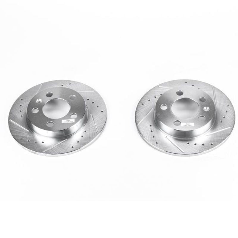 PowerStop Power Stop 00-06 Audi TT Quattro Rear Evolution Drilled & Slotted Rotors - Pair