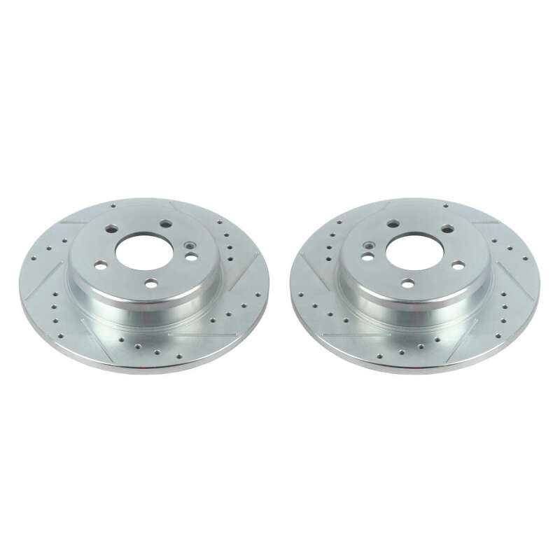 PowerStop Power Stop 17-18 Mercedes-Benz C300 Rear Evolution Drilled & Slotted Rotors - Pair