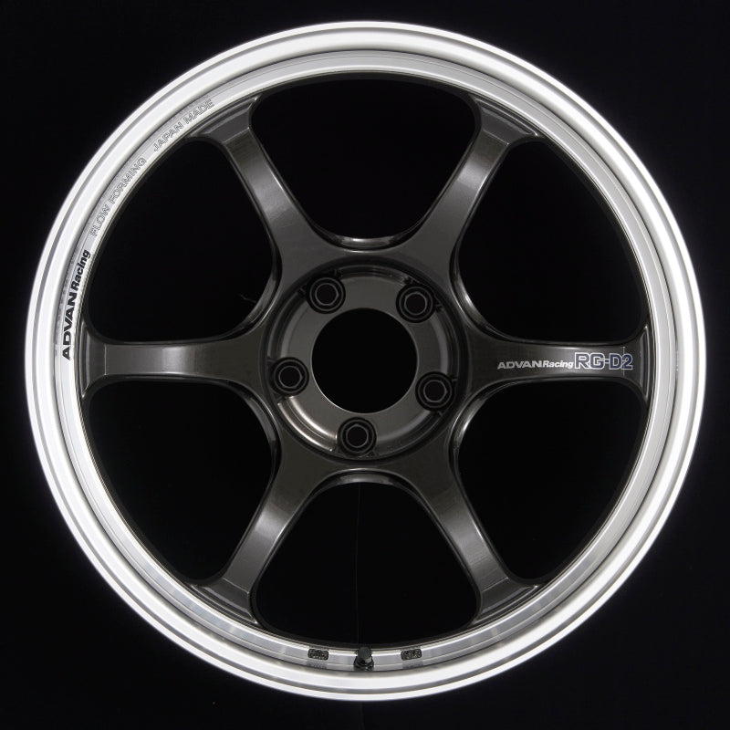 Advan RG-D2 18x8.0 +44 5x114.3 Machining and Black Gunmetallic Wheel