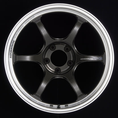 Advan RG-D2 18x9.0 +43 5x114.3 Machining and Black Gunmetallic Wheel