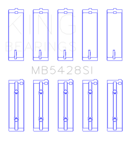 King Engine Bearings Honda R16A/ R18A 2006- Current (Size 0.05) Main Bearing Set
