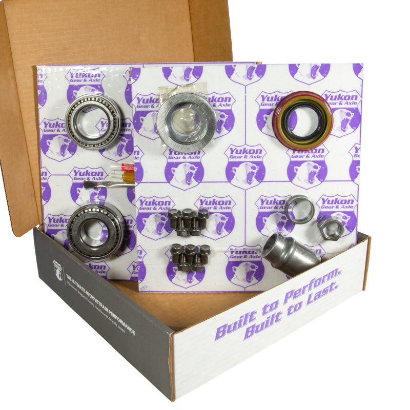 Yukon Gear & Axle Yukon Gear 8.2in GM 3.73 Rear Ring & Pinion Install Kit 28 Spline Positraction 2.25in Axle Bearings