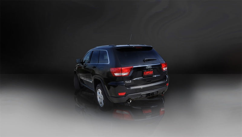 CORSA Performance Corsa 2011-2021 Jeep Grand Cherokee Black 2.5in Dual Rear Exit Cat-Back Exhaust