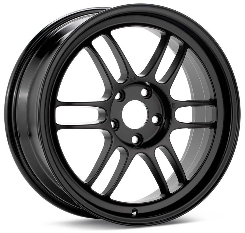 Enkei RPF1 17x7 4x100 43mm Offset 73mm Bore Matte Black Wheel *S/O Min Qty 40*