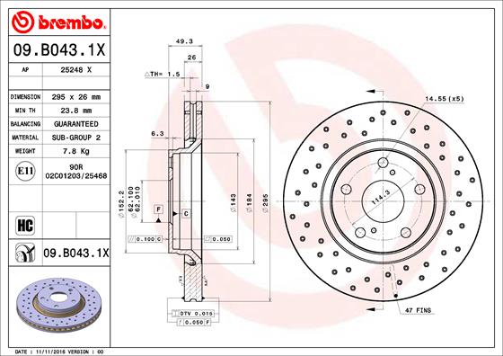 DELPHI LH6437 Brake Hose