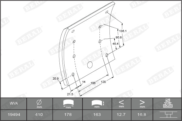 OE ISUZU ISU8980515723 Brake Cable