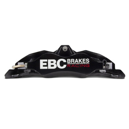 EBC Racing 10-14 Ford Mustang GT 5.0L Black Apollo-4 Calipers 355mm Rotors Front Big Brake Kit