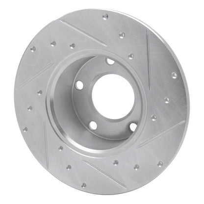 R1 Concepts R1 76-76 BMW 530I Front Left Drilled & Slotted Silver Brake Rotor