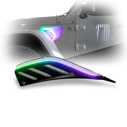 XKGLOW XK Glow XKmax Jeep Air Vent Light RGB+ Amber Turn & Running App Cntl
