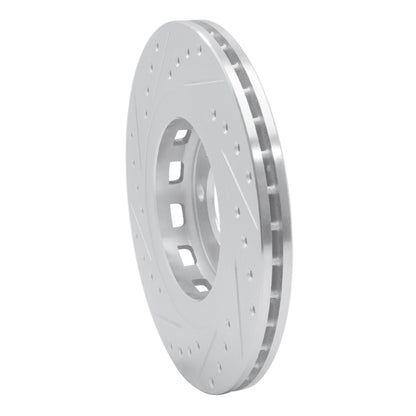 R1 Concepts R1 90-93 Volkswagen Passat (USA/Canada) Front Right Drilled & Slotted Silver Brake Rotor
