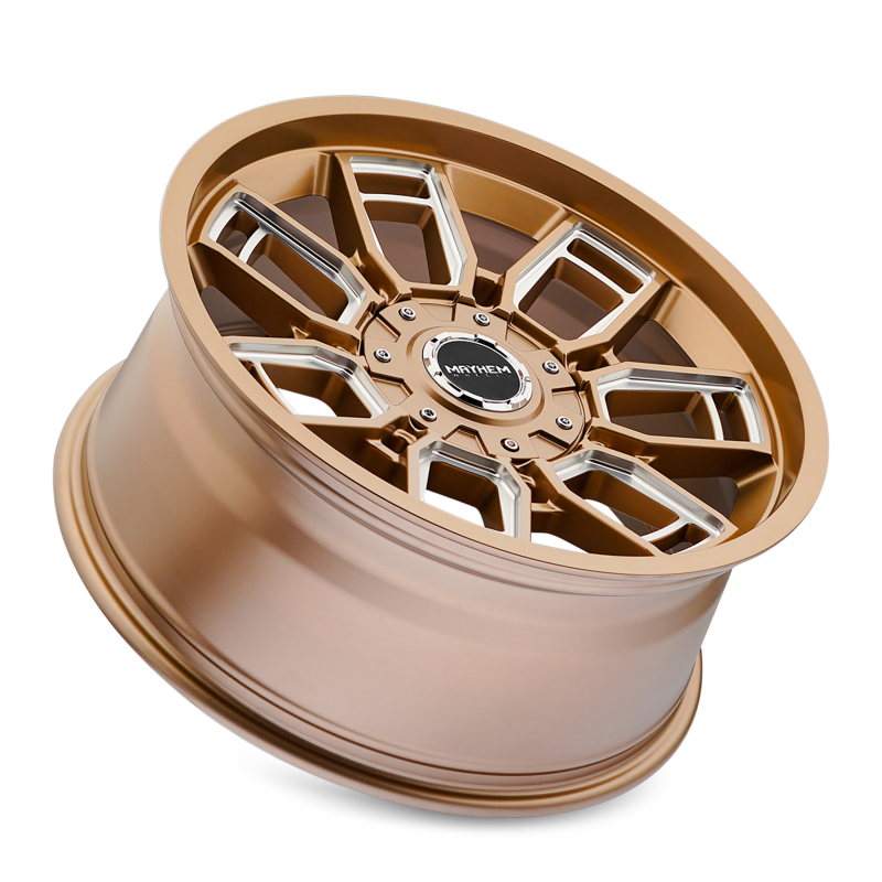 Mayhem 8118 Ordinance 20x9 / 6x135/139.7 BP / 106.1mm Hub Matte Bronze Wheel w/ Milled Spokes