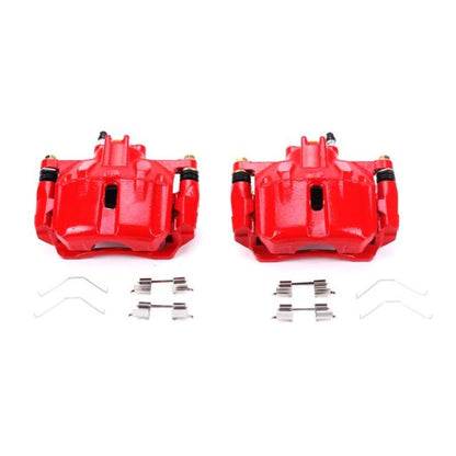 PowerStop Power Stop 12-15 Honda Civic Front Red Calipers w/Brackets - Pair