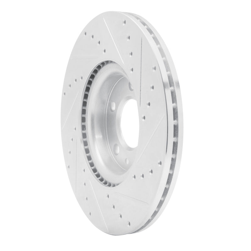 R1 Concepts R1 06-07 Mazda 6 Front Left Drilled & Slotted Silver Brake Rotor