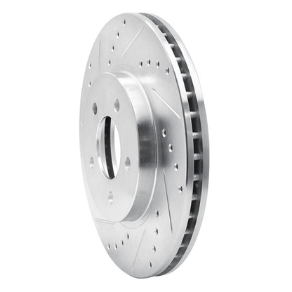 R1 Concepts R1 05-12 Ford Escape Front Left Drilled & Slotted Silver Brake Rotor