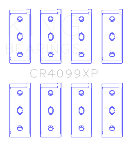 King Engine Bearings 83-06 Fiat 146 Connecting Rod Bearings - Set of 8