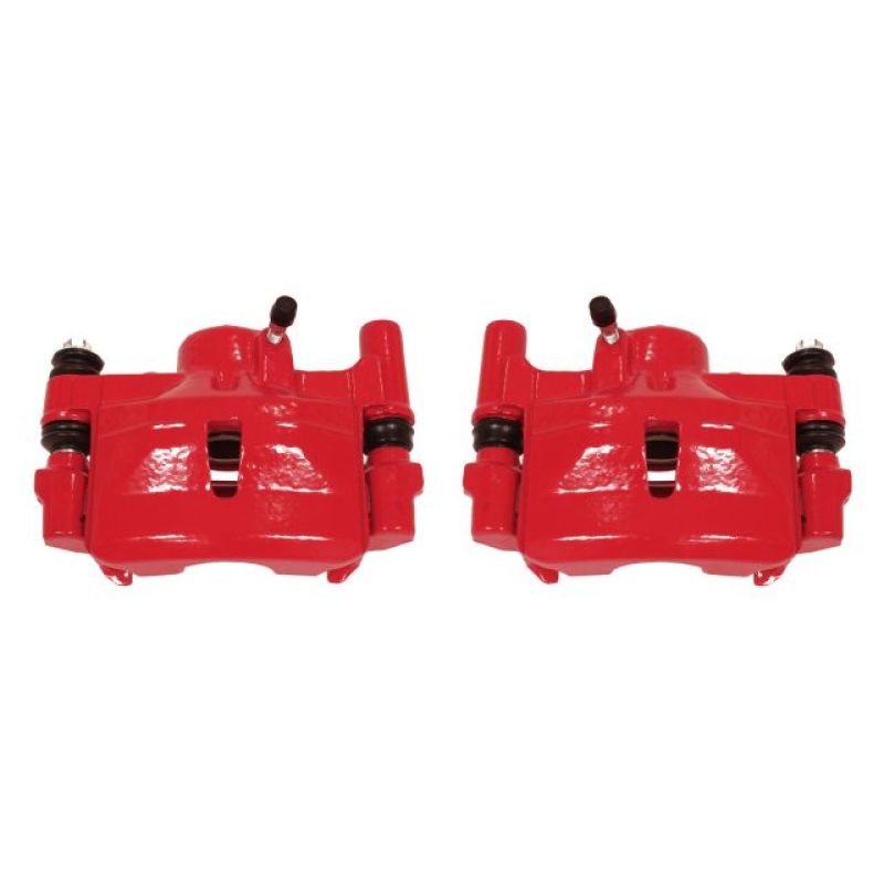PowerStop Power Stop 90-91 Lexus ES250 Rear Red Calipers w/Brackets - Pair