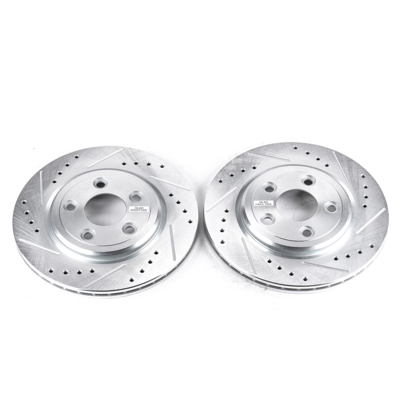 PowerStop Power Stop 02-05 Ford Thunderbird Rear Evolution Drilled & Slotted Rotors - Pair